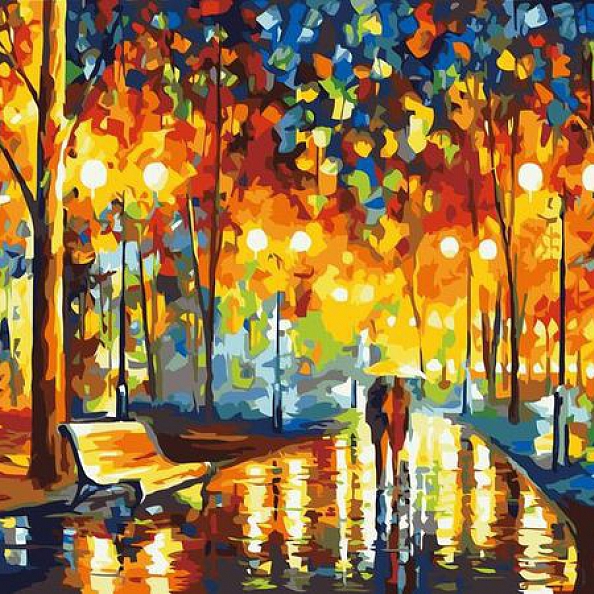 Landscape Street Paint By Numbers PW346