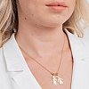 Custom Necklace With Engraved Children Charms PWB125