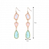 Simple Glass Crystal Drop-shaped Geometric Earrings PWB031