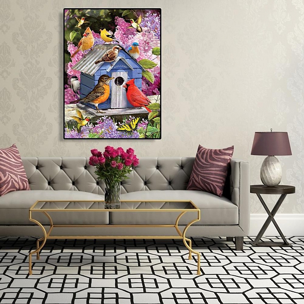 Diy Paint by Number Kits - Bird House PW656