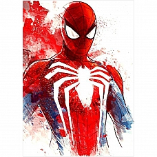 DIY Full Drill Round Diamond Painting Spiderman PW697