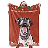 Christmas Dog Blanket Gift Custom Dog Blankets Pet Photo Painted Art Portrait Fleece Blanket PW086