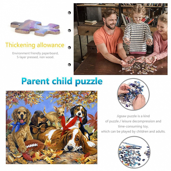 1000pcs Cute Dogs-Jigsaw Puzzle(69x51cm) PW578