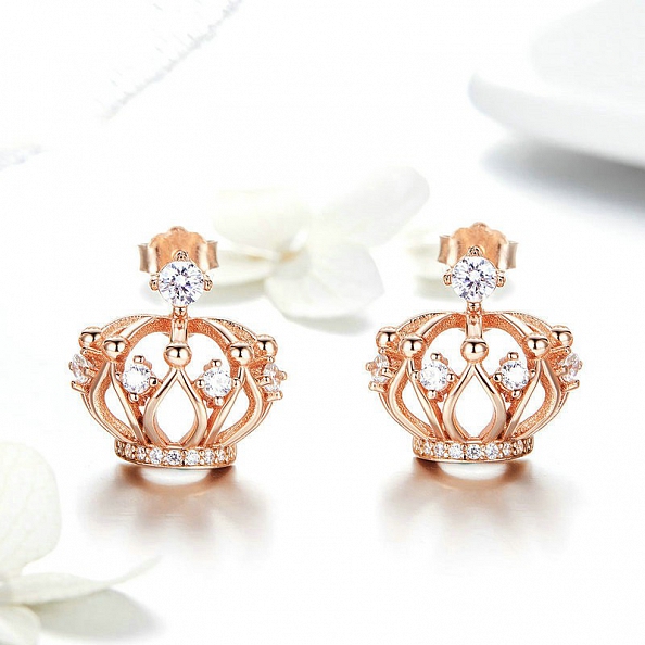 Shiny Crown Pendant Necklace PWB530