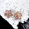 Blooming Flower Crystal Earrings PWB257