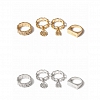 Simple Lock Flower Ring Set PW925
