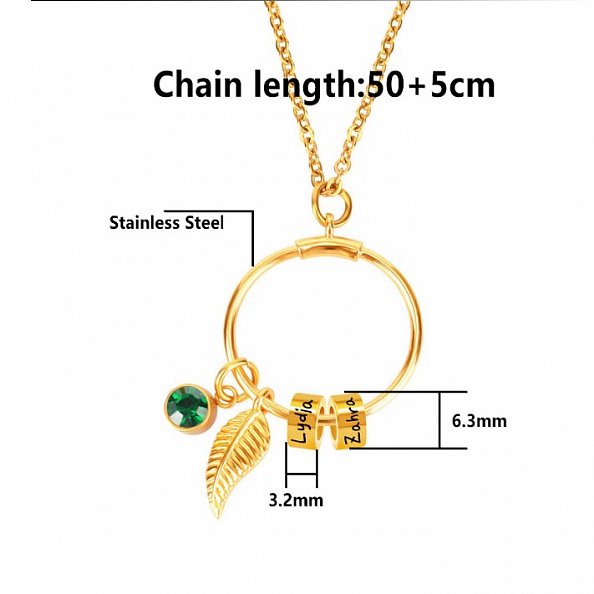 Linda Circle Pendant Necklace in Sterling Silver  PW830