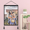 Personalized Custom Couple Photo Tapestry - Wall Decor Hanging Fabric Art Painting Hanger Frame Poster PW254