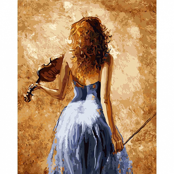 DIY Paint By Numbers Kit(40x50cm)-Violin Woman PW786