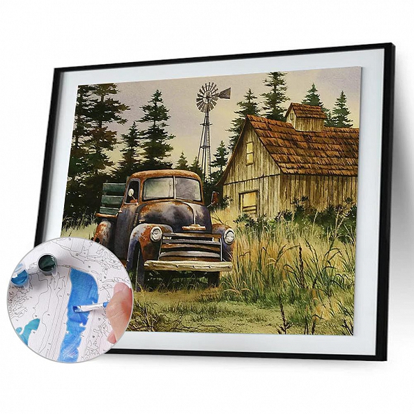 DIY Paint By Number Kits-Automobile(40*50 CM) PW614