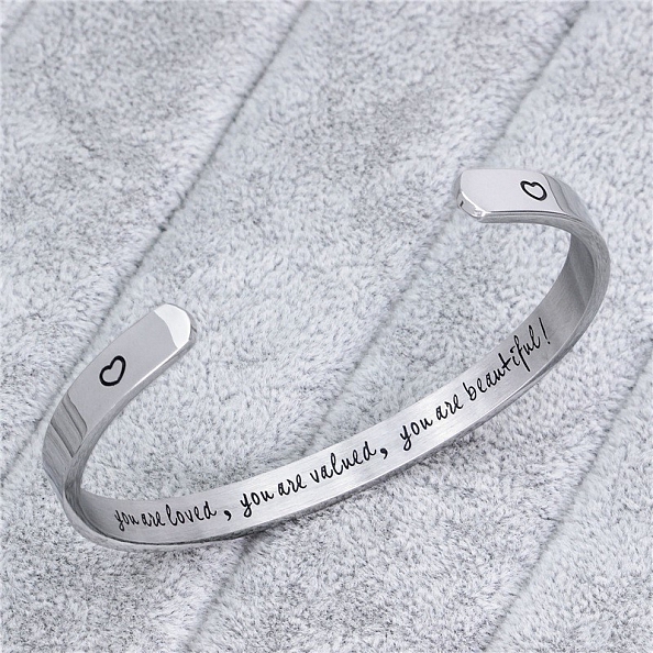 YOU ARE LOVED Cuff Bangle PWB431