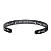 Beautiful Girl You Can Do Amazing Things Inspirational Bangle PWB395