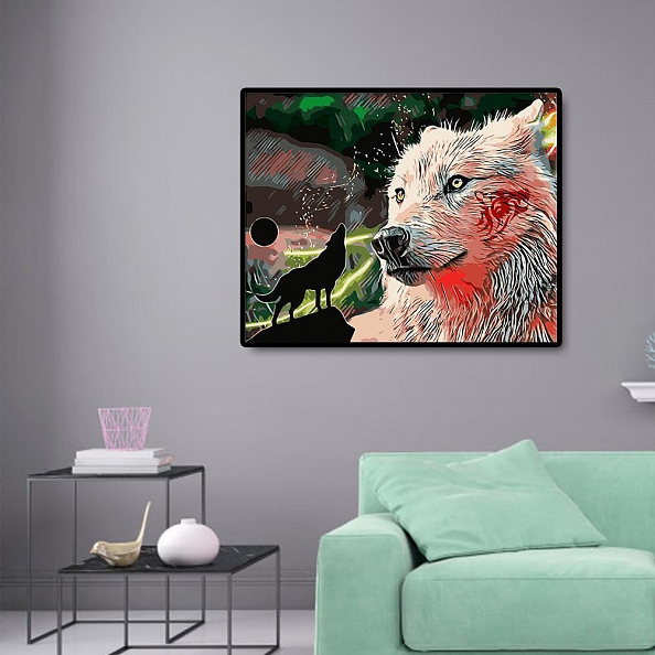 DIY Paint By Numbers Kit(16x20in40x50cm)-Wolf PW801