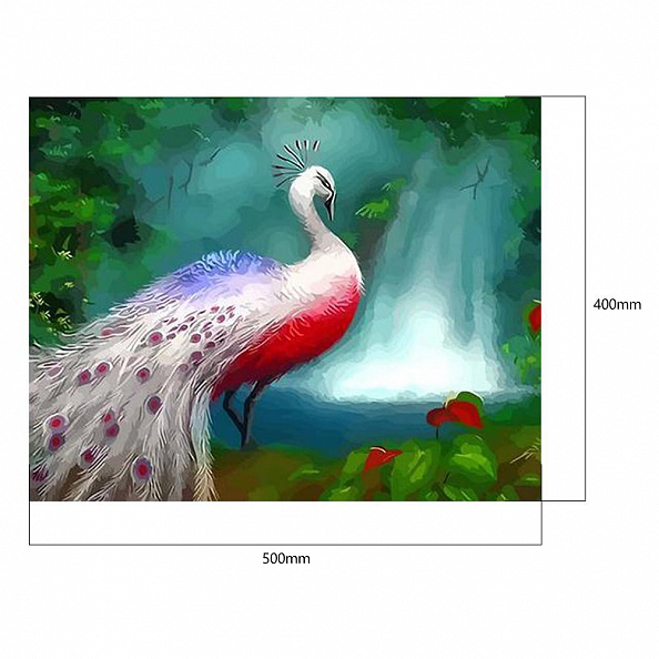 Paint By Numbers-DIY Peafowl(40*50 CM) PW740