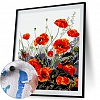 Paint By Numbers-DIY Red Flowers(40*50 CM) PW621