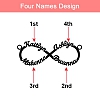 Personalized Infinity Name Necklace Sterling Silver PW906