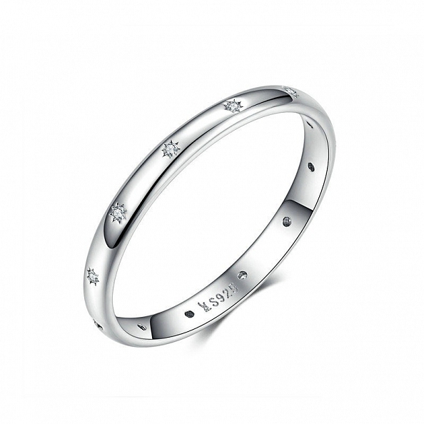 Minimalist Star Engraved Ring PWB448
