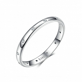 Minimalist Star Engraved Ring PWB448